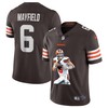 Cleveland Browns Baker Mayfield #6 Nfl Portrait Brandedition Grey Jersey - Robokeg
