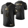 Cleveland Browns Baker Mayfield 8 2021 Nfl Golden Brandedition Black Jersey Gift For Browns Fans - Robokeg