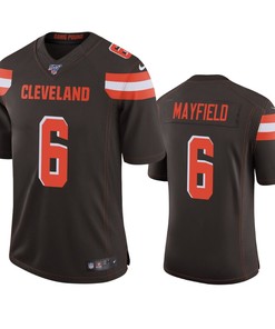 Cleveland Browns Baker Mayfield Brown 100th Season Vapor Limited Jersey - Robokeg