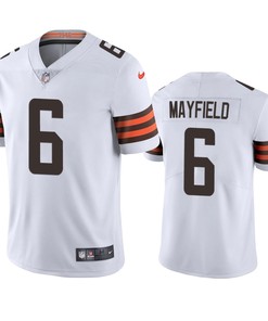 Cleveland Browns Baker Mayfield White 2020 Vapor Limited Jersey - Mens - Robokeg