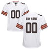 Cleveland Browns Custom Game Jersey White Custom Jerseys Nfl - Robokeg