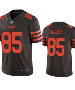 Cleveland Browns David Njoku Brown 100th Season Color Rush Limited Jersey - Robokeg