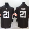 Cleveland Browns Denzel Ward #21 Nfl 2020 Black Jersey Jersey - Robokeg