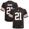 Cleveland Browns Denzel Ward #21 Nfl 2020 Dark Brown Jersey - Robokeg