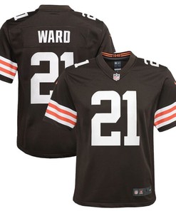 Cleveland Browns Denzel Ward #21 Nfl 2020 Dark Brown Jersey - Robokeg