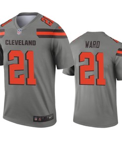 Cleveland Browns Denzel Ward Gray Inverted Legend Jersey - Robokeg