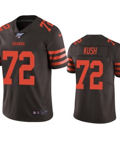 Cleveland Browns Eric Kush Brown 100th Season Color Rush Limited Jersey - Robokeg
