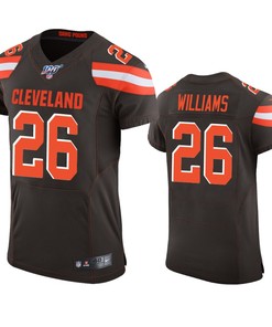 Cleveland Browns Greedy Williams Brown 100th Season Vapor Elite Jersey - Robokeg