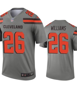 Cleveland Browns Greedy Williams Gray Inverted Legend Jersey - Robokeg