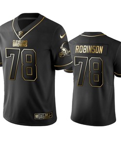 Cleveland Browns Greg Robinson Black Golden Edition 2019 Vapor Untouchable Limited Jersey - Mens - Robokeg