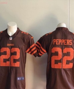 Cleveland Browns Jabrill Peppers #22 Nfl 2020 Brown Jersey Jersey - Robokeg