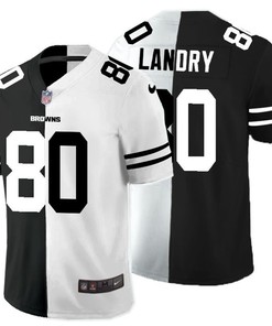 Cleveland Browns Jarvis Landry #80 Nfl 2020 Black And White Jersey - Robokeg