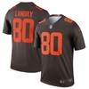 Cleveland Browns Jarvis Landry #80 Nfl 2020 Dark Brown Jersey - Robokeg