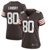 Cleveland Browns Jarvis Landry #80 Nfl 2020 Dark Brown Womens Jersey - Robokeg