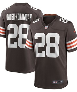Cleveland Browns Jeremiah Owusu-koramoah Brown 2021 Nfl Draft Pick Player Game Mens Jersey Gift For Browns Fans - Robokeg