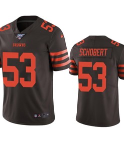 Cleveland Browns Joe Schobert Brown 100th Season Color Rush Jersey - Robokeg