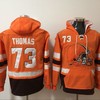 Cleveland Browns Joe Thomas #73 Nfl 2020 Orange Hoodie Jersey - Robokeg