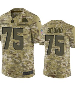 Cleveland Browns Joel Bitonio Jersey Nfl Camo Salute To Service - Robokeg