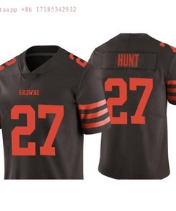 Cleveland Browns Kareem Hunt #27 Nfl 2020 Brown Jersey Jersey - Robokeg