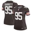 Cleveland Browns Myles Garrett #95 Nfl 2020 Dark Brown Womens Jersey - Robokeg