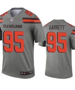 Cleveland Browns Myles Garrett Gray Inverted Legend Jersey - Robokeg