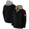 Cleveland Browns Nfl X Darius Rucker Collection By Canvas Full-zip Hoodie - Black - Robokeg