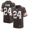 Cleveland Browns Nick Chubb #24 Nfl 2020 Brown Jersey Jersey - Robokeg