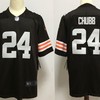 Cleveland Browns Nick Chubb #24 Nfl 2020 Dark Brown Jersey - Robokeg