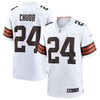 Cleveland Browns Nick Chubb #24 Nfl 2020 White Jersey - Robokeg