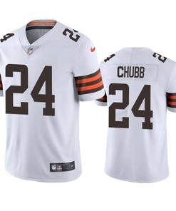 Cleveland Browns Nick Chubb White 2020 Vapor Limited Jersey - Mens - Robokeg