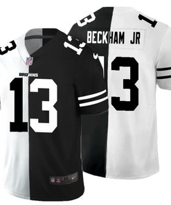 Cleveland Browns Odell Beckham Jr. #13 Nfl 2020 Black And White Jersey - Robokeg