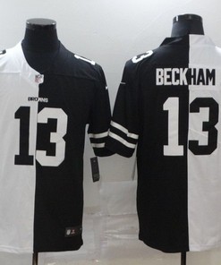 Cleveland Browns Odell Beckham Jr #13 Nfl 2020 Black And White Jersey - Robokeg