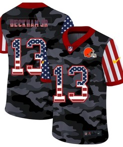 Cleveland Browns Odell Beckham Jr #13 Nfl 2020 Camo Black Jersey - Robokeg