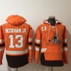 Cleveland Browns Odell Beckham Jr #13 Nfl 2020 Orange Hoodie Jersey - Robokeg