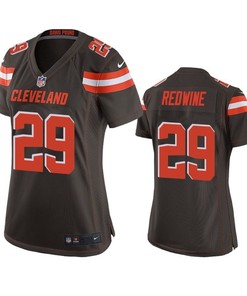 Cleveland Browns Sheldrick Redwine 2019 Nfl Draft Brown Game Womens Jersey - Robokeg