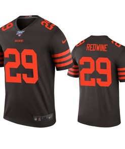 Cleveland Browns Sheldrick Redwine Brown 100th Season Color Rush Legend Jersey - Robokeg