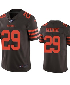 Cleveland Browns Sheldrick Redwine Brown 100th Season Color Rush Limited Jersey - Robokeg