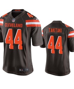 Cleveland Browns Sione Takitaki 2019 Nfl Draft Brown Game Jersey - Robokeg
