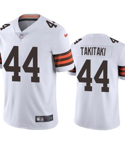 Cleveland Browns Sione Takitaki White 2020 Vapor Limited Jersey - Mens - Robokeg