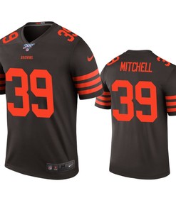 Cleveland Browns Terrance Mitchell Brown 100th Season Color Rush Legend Jersey - Robokeg