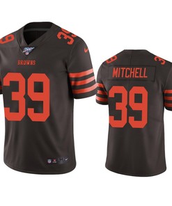Cleveland Browns Terrance Mitchell Brown 100th Season Color Rush Limited Jersey - Robokeg