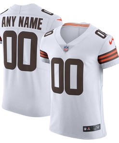 Cleveland Browns Vapor Elite Custom Jersey - White Custom Jerseys Nfl - Robokeg