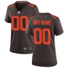 Cleveland Browns Womens Alternate Custom Game Jersey - Brown Custom Jerseys Nfl - Robokeg