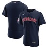 Cleveland Guardians Alternate Authentic Team Jersey Navy Mlb - Robokeg