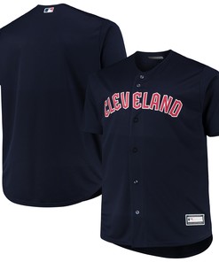 Cleveland Guardians Big & Tall Alternate Replica Team Jersey - Navy Mlb - Robokeg