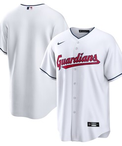 Cleveland Guardians Home Blank Men Jersey - White - Robokeg