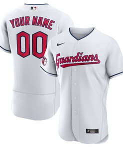 Cleveland Guardians Official Authentic Custom Jersey - White Custom Jerseys Mlb - Robokeg