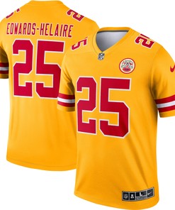 Clyde Edwards-helaire Kansas City Chiefs Inverted Legend Jersey - Gold Nfl - Robokeg
