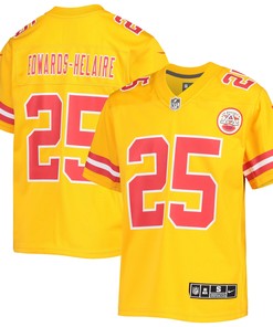 Clyde Edwards-helaire Kansas City Chiefs Inverted Team Game Jersey - Gold Nfl - Robokeg
