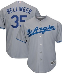 Cody Bellinger Los Angeles Dodgers Wordmark Cool Base Player Jersey - Gray - Robokeg